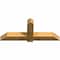 Ekena Millwork Eugene Rough Sawn Timber Gable Bracket, Western Red Cedar, 60"W x 25"H x 6"D x 6"F, 10/12 Pitch GBW060X25X0606EUG00RWR - alternate 4